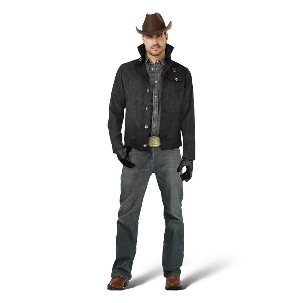 Men's Black Denim Jacket